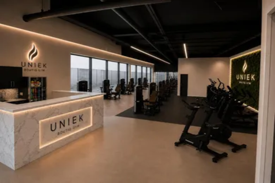 Analyseur de composition corporelle Visbody M60 dans la salle de sport Uniek Boutiq aux Pays-Bas